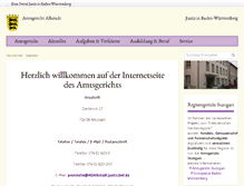 Tablet Screenshot of amtsgericht-albstadt.de